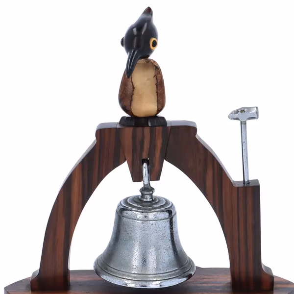 Early 20th Century YZ Nutbird Dinner Bell by Henry Howell