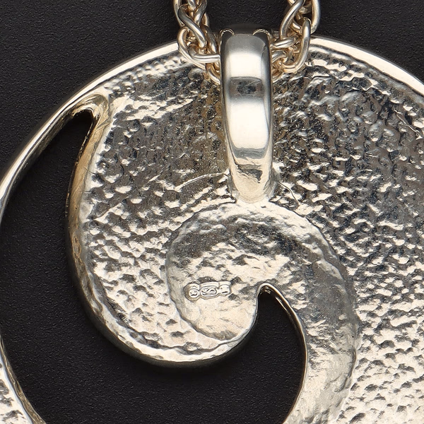 Silver and Enamel Pendant Necklace