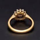 18ct Gold Diamond Sapphire Ring