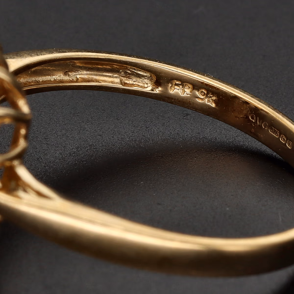 9ct Gold Citrine Dress Ring