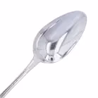 Pair of Georgian Bright Cut Sterling Silver Serving Spoons