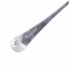 Pair of Georgian Bright Cut Sterling Silver Serving Spoons