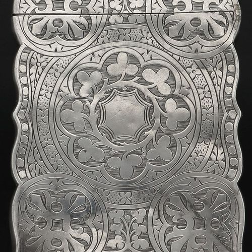 19th Century Silver Hillard and Thomason Card Holder image-3