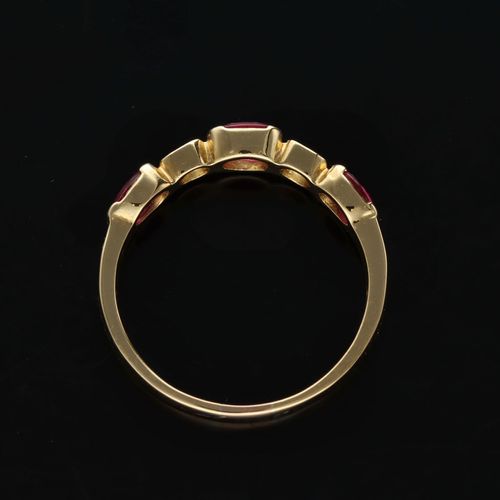 18ct Yellow Gold Ruby and Diamond Ring image-6