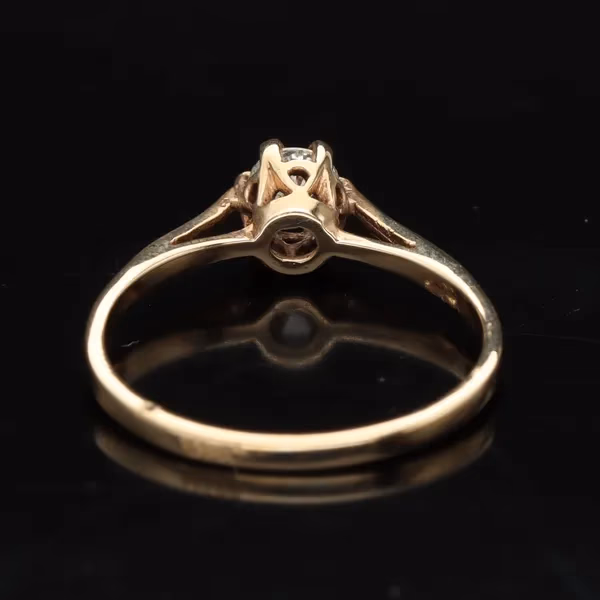9K Gold Diamond Solitaire Ring