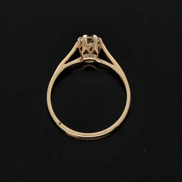 9K Gold Diamond Solitaire Ring