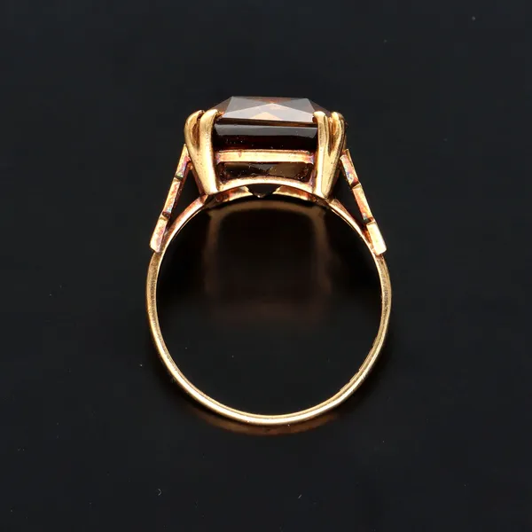 9ct Gold Smokey Quartz Ring