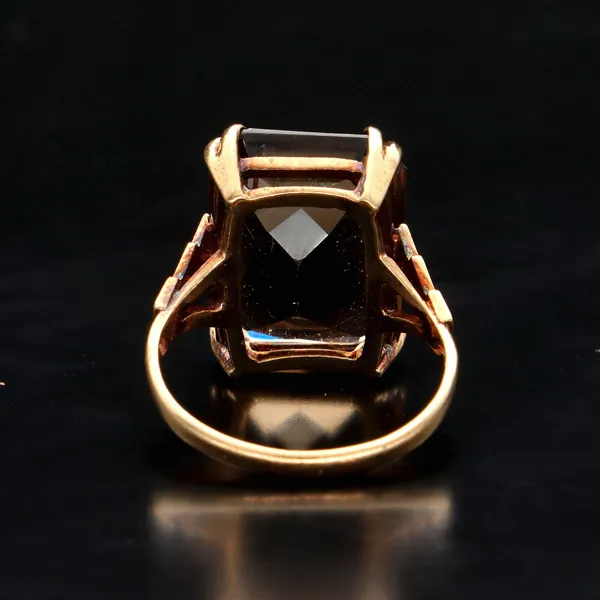 9ct Gold Smokey Quartz Ring