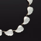 Silver Enamel Scandinavian Necklace