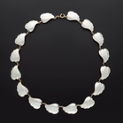 Silver Enamel Scandinavian Necklace