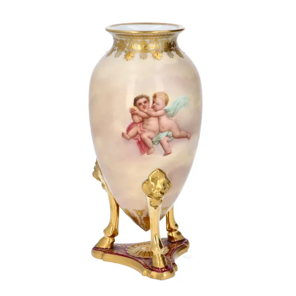 Vienna Hand Painted Porcelain Vase