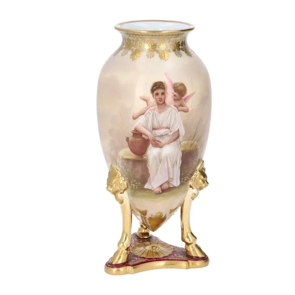Vienna Hand Painted Porcelain Vase
