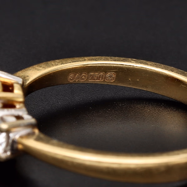 18ct Yellow Gold Ruby and Diamond Ring