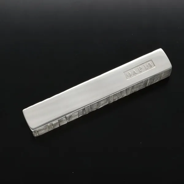 Boxed Modernist Silver Ingot Paperweight