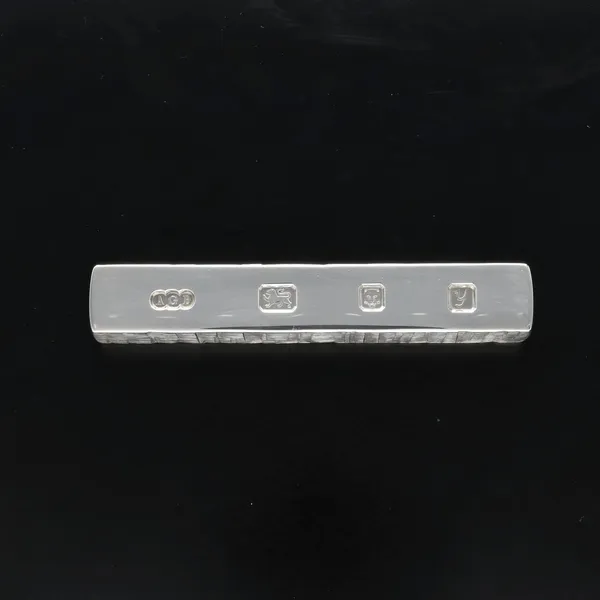 Boxed Modernist Silver Ingot Paperweight