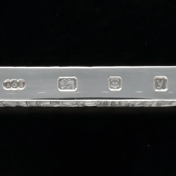 Boxed Modernist Silver Ingot Paperweight