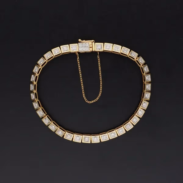 9ct Gold Diamond Bracelet