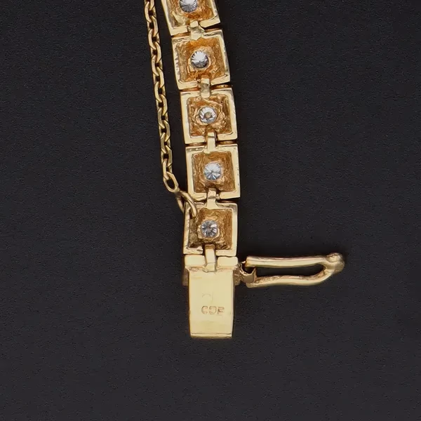 9ct Gold Diamond Bracelet