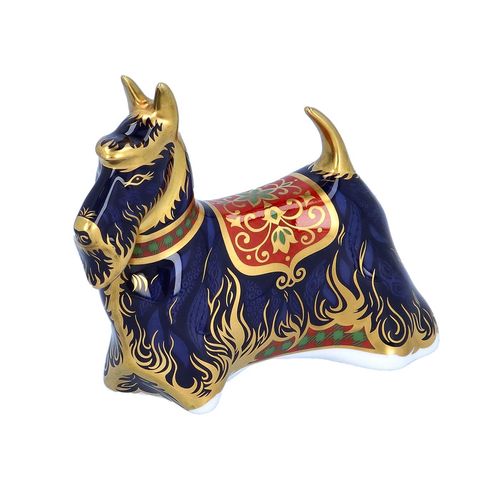 Royal Crown Derby Scottish Terrier Paperweight image-1