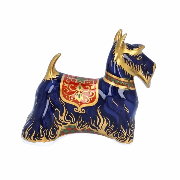 Royal Crown Derby Scottish Terrier Paperweight