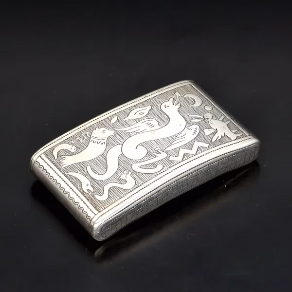 Rare and Unusual George III Silver Snuff Box