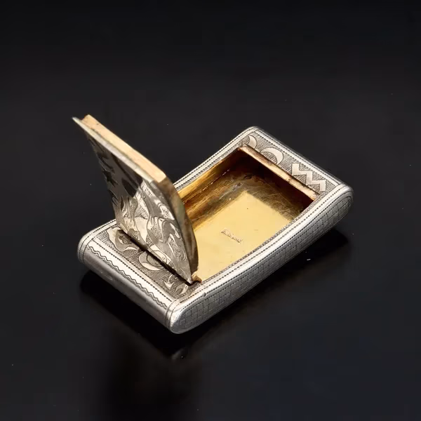 Rare and Unusual George III Silver Snuff Box