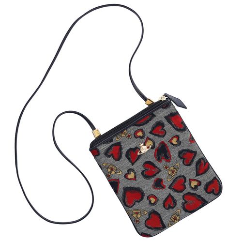 Rare Vivienne Westwood Hearts Crossbody Bag image-1