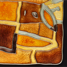 David Andersen Silver & Enamel Autumn Brooch