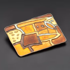 David Andersen Silver & Enamel Autumn Brooch