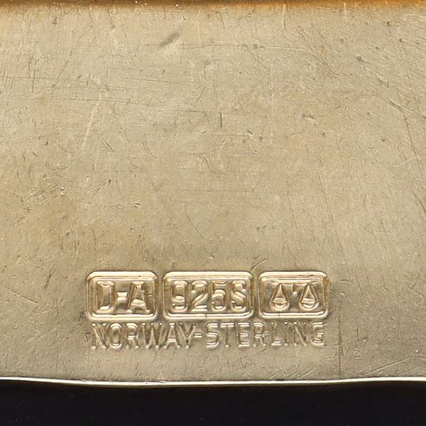 David Andersen Silver & Enamel Autumn Brooch