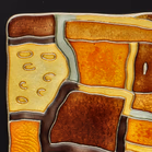 David Andersen Silver & Enamel Autumn Brooch