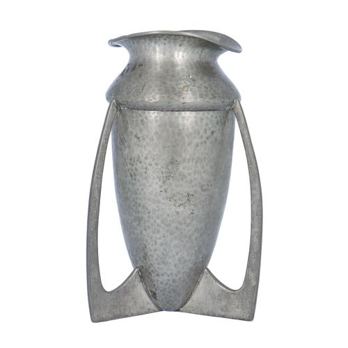 Vintage Pewter Vase Attributed to Liberty and Co image-3