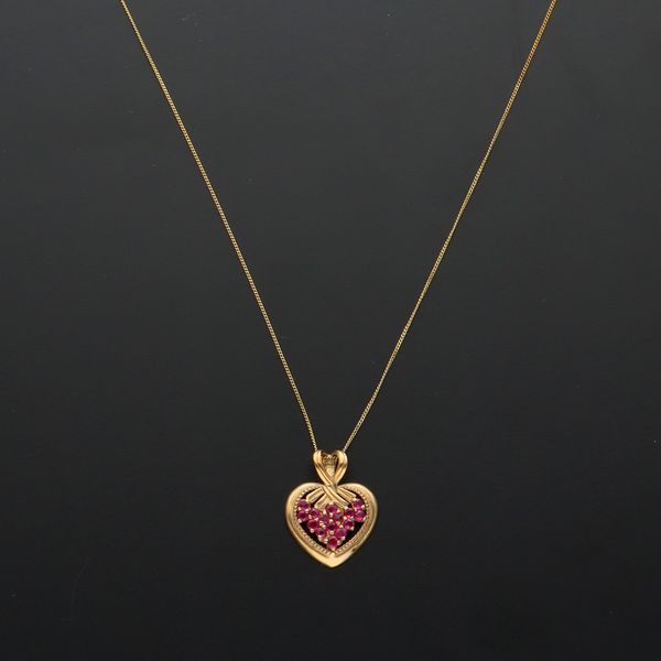 9ct Gold Ruby Pendant