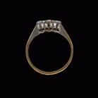 18ct Yellow Gold Diamond Trilogy Ring