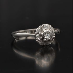 18ct Gold Platinum Diamond Ring