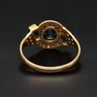 18ct Yellow Gold 1.4ct Ceylon Sapphire & Diamond Ring