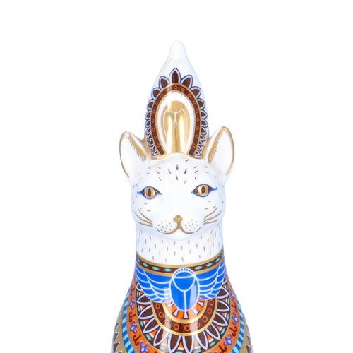 Royal Crown Derby Royal Cats Egyptian Cat image-3