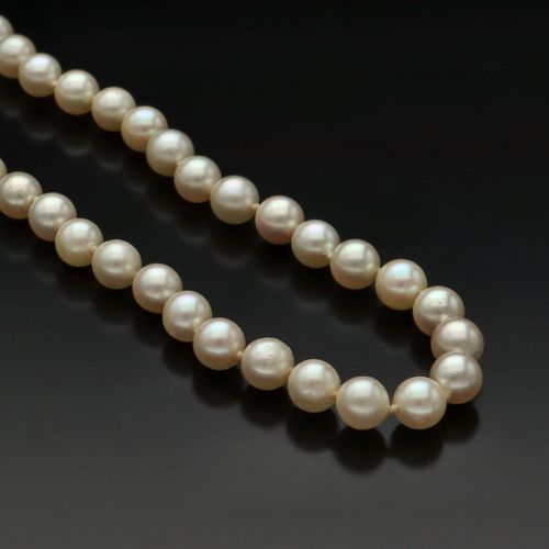 Silver Clasp Re-Strung Cultured Pearls image-2