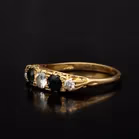 Vintage 18ct Gold Diamond and Sapphire Ring