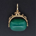 9ct Gold Fob Spinner