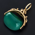 9ct Gold Fob Spinner