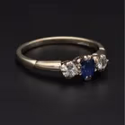18ct Gold Sapphire Diamond Ring