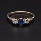 18ct Gold Sapphire Diamond Ring