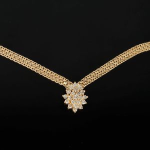 Vintage 14ct Gold Diamond Necklace