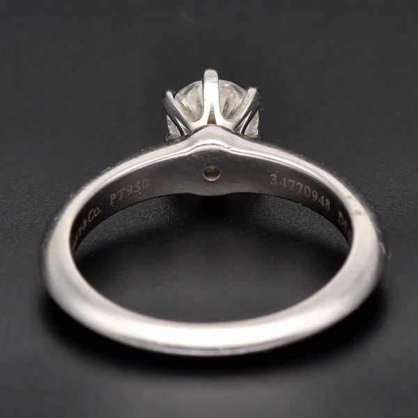 Tiffany & Co. Platinum Solitaire Diamond Ring