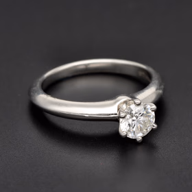 Tiffany & Co. Platinum Solitaire Diamond Ring