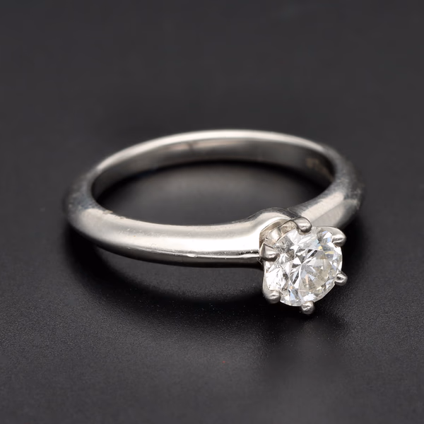 Tiffany & Co. Platinum Solitaire Diamond Ring