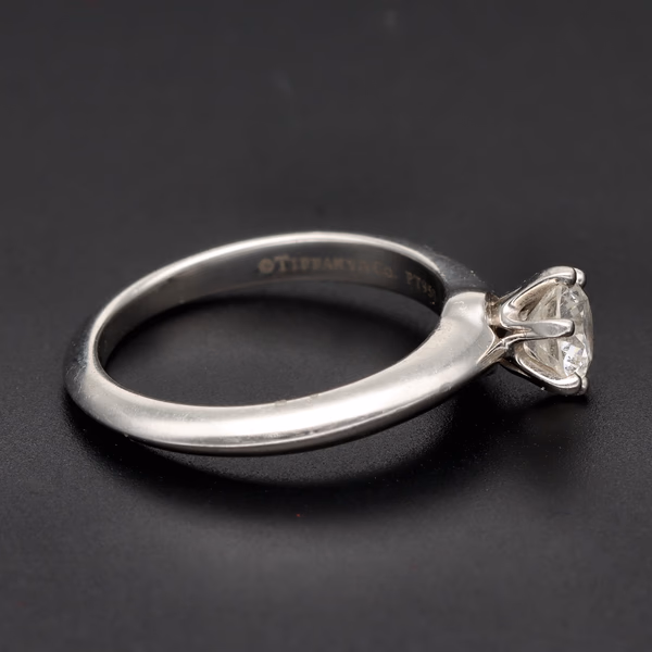Tiffany & Co. Platinum Solitaire Diamond Ring