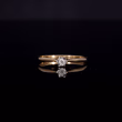 360° view of The Vintage Brilliant Cut Diamond Dainty Ring
