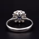 18ct White Gold Sapphire and Diamond Ring